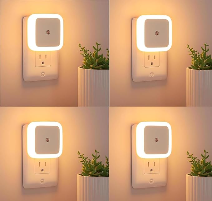 Night Lamp Sensor LED Light — Auto On/Off Plug-In Night Light