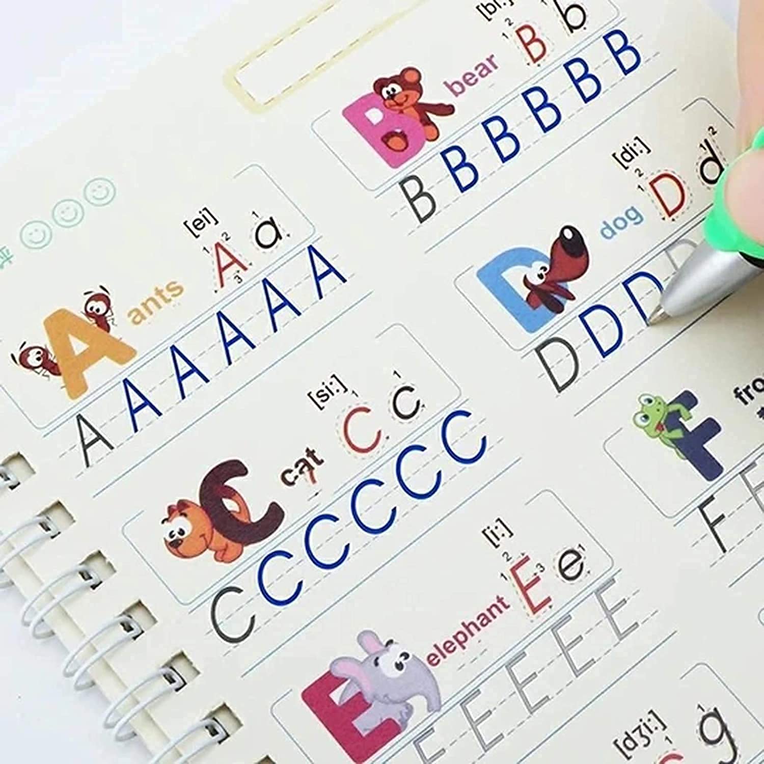 Magic Practice Copybook for Kids — Reusable Writing Book