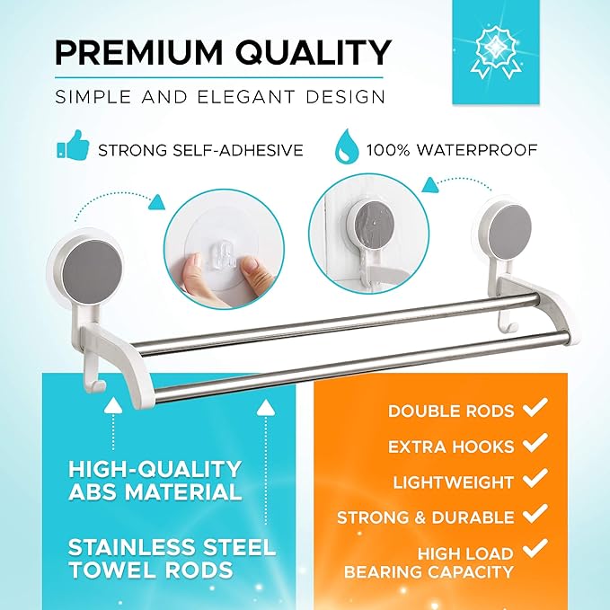 Towel Napkin Holder Bar for Bathroom and Kitchen