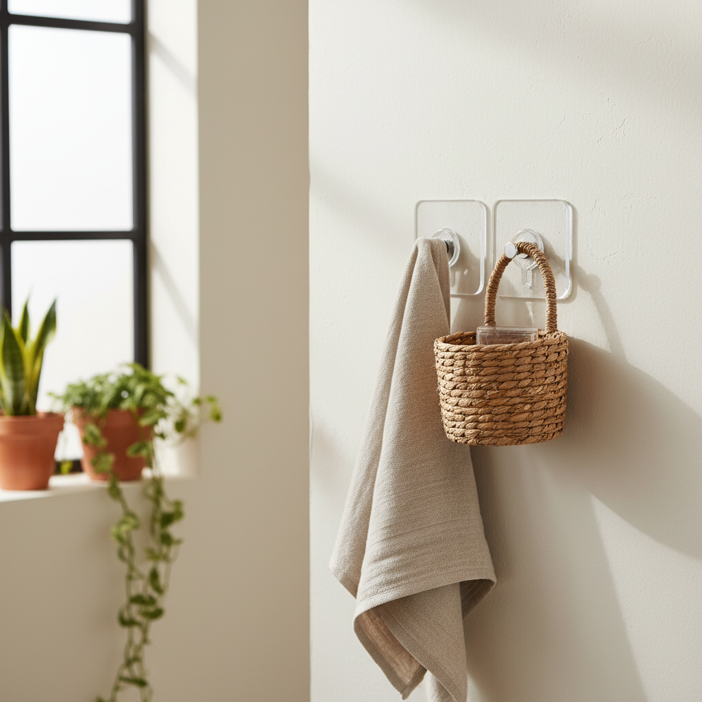 Heavy Duty Self-Adhesive Wall Hooks (Pack of 10)